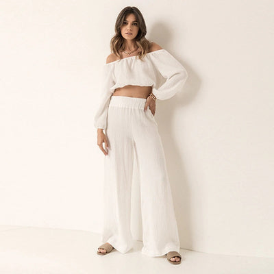Ensemble Coton Off-Shoulder