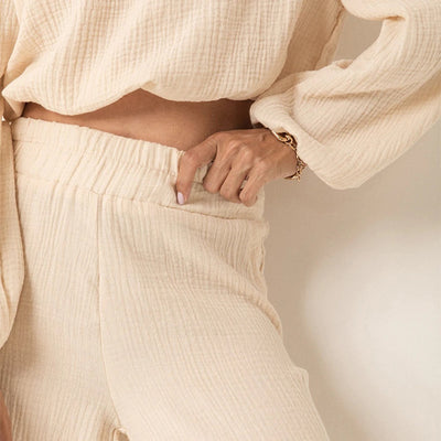 Ensemble Coton Off-Shoulder